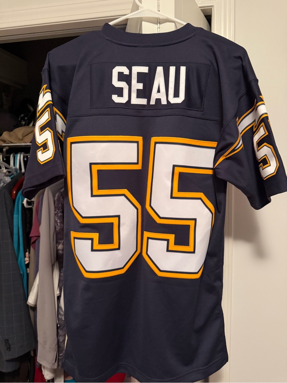 Junior Seau - Mitchell & Ness Navy Football Jersey - San Diego Chargers